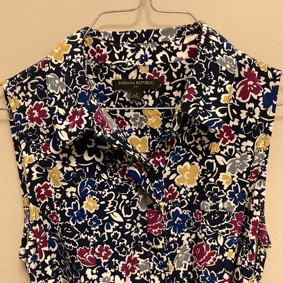 Floral banana republic tie-front dress - Picture 2 of 7